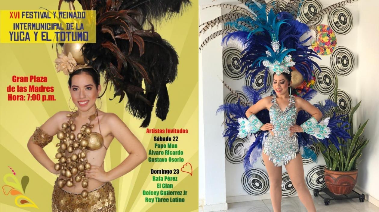 Gabriela Viloria, actual Reina del Festival Intermunicipal de la Yuca y el Totumo.