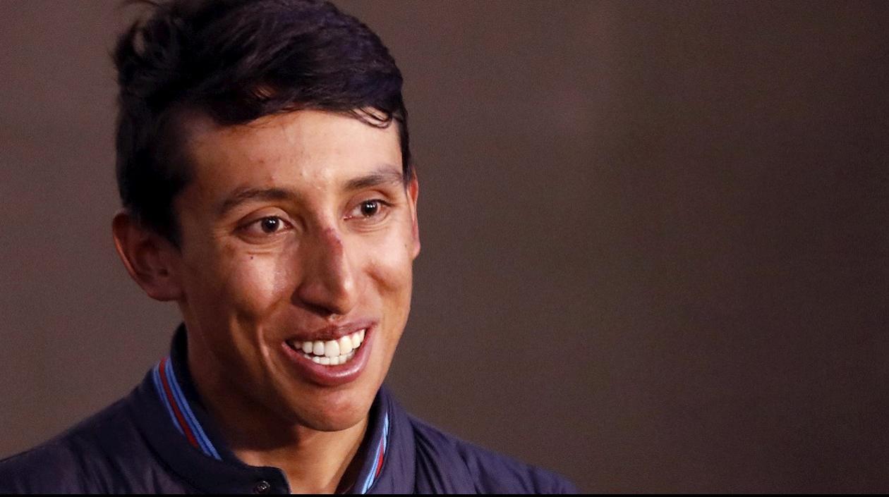 En la imagen el ciclista colombiano Egan Bernal. 