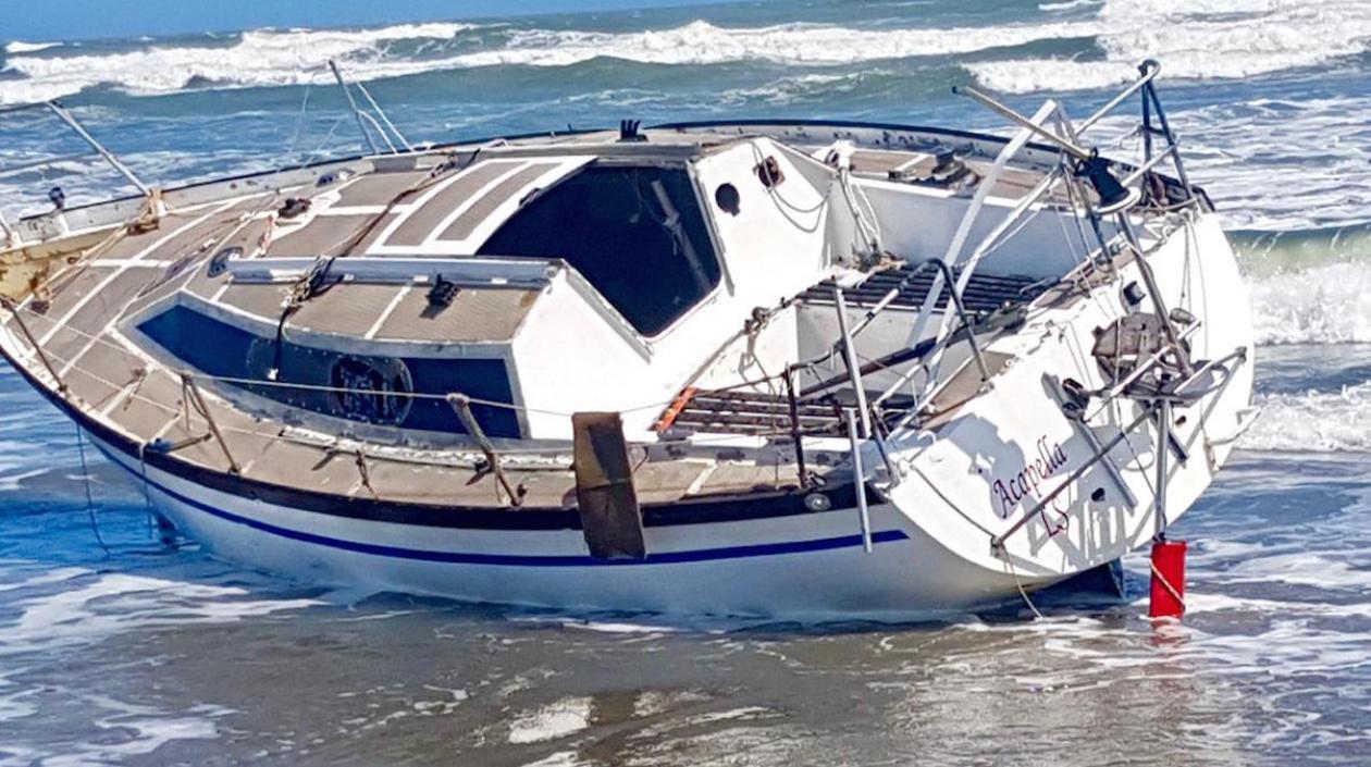 Estado en que quedó la embarcación.