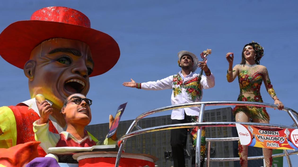  Los actores Sebastián Caicedo y Carmen Villalobos.