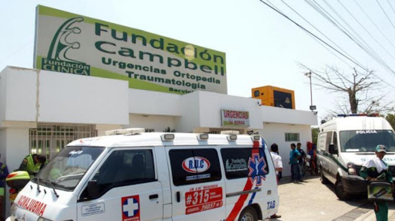 La víctima falleció cuando recibía atención médica en la Clínica Campbell de Malambo.