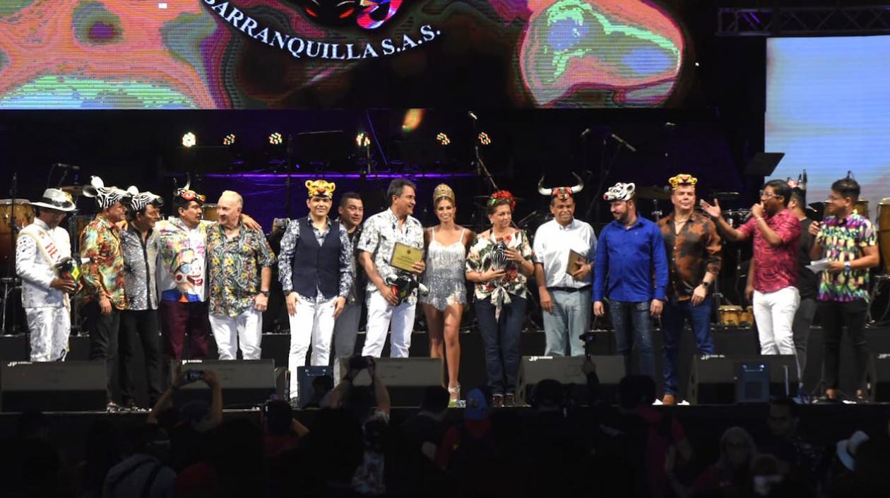 Los protagonistas del Homenaje al Vallenato.