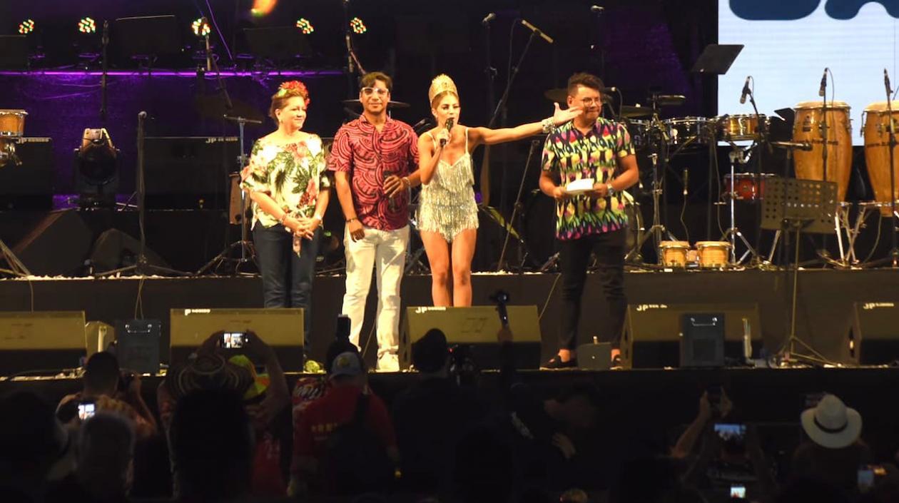 La Reina Isabella Chams durante el Homenaje al Vallenato.