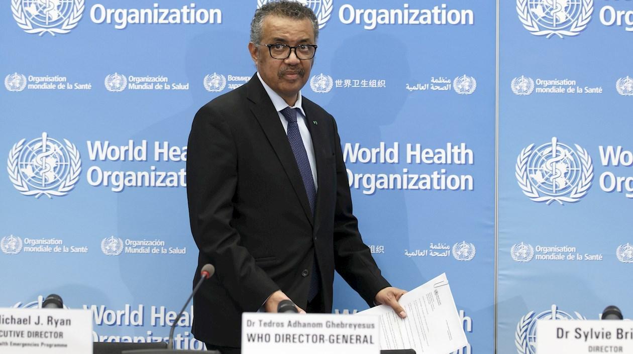 Director general del organismo, Tedros Adhanom Ghebreyesus.