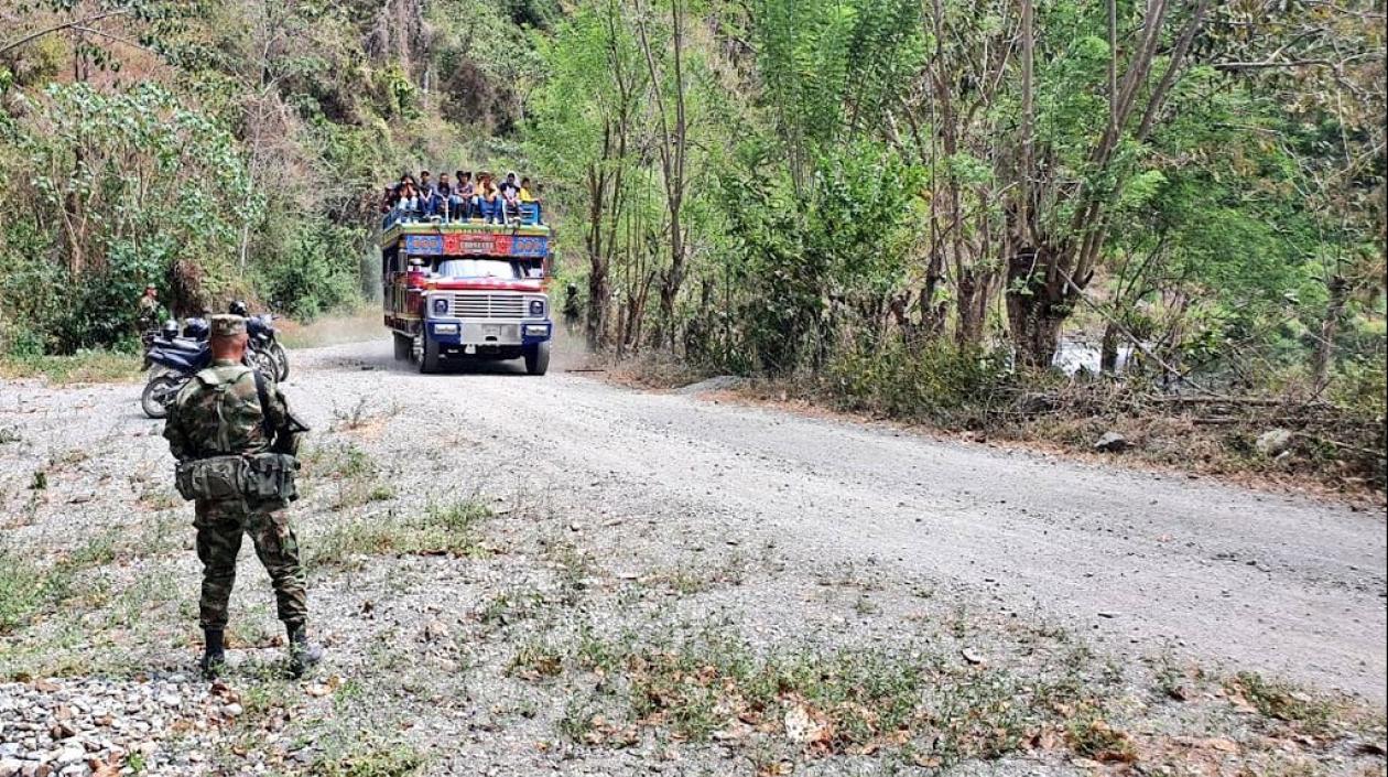 El retorno cuenta con el acompañamiento del Ejército Nacional.