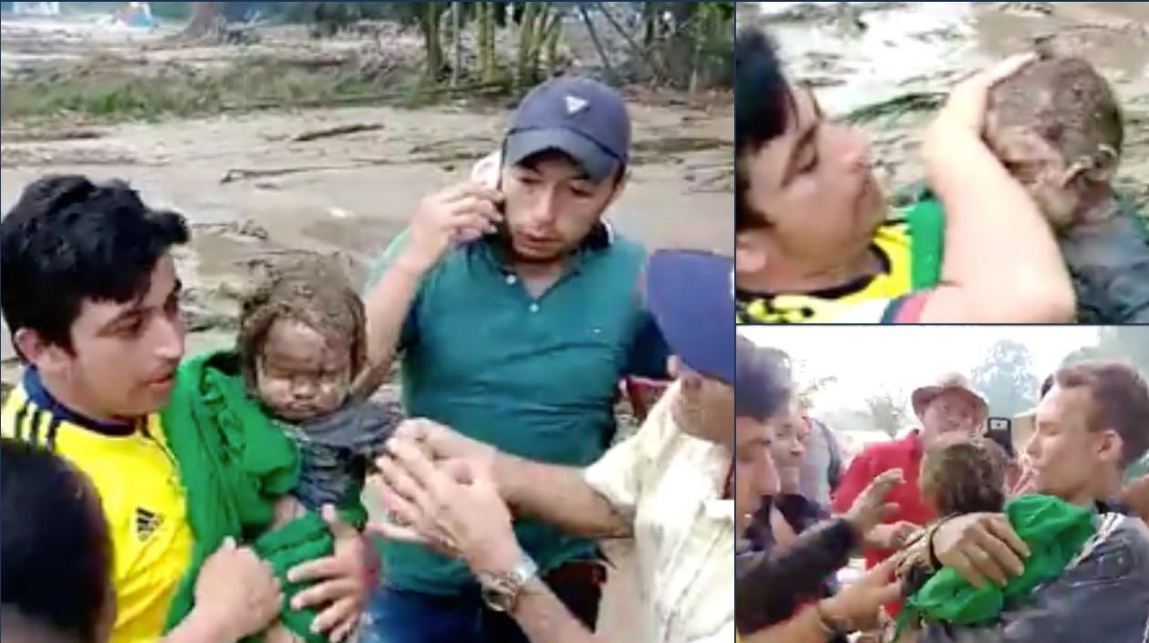 Imágenes del rescate.