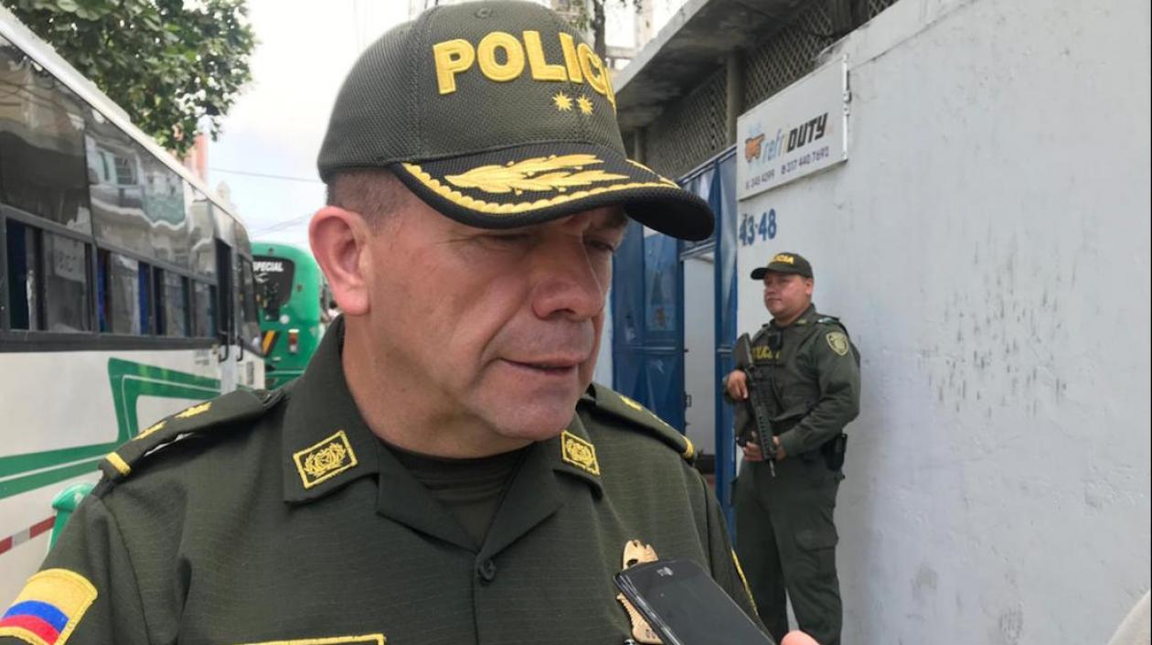 BG Ricardo Alarcón, Comandante de la Policía Metropolitana de Barranquilla.