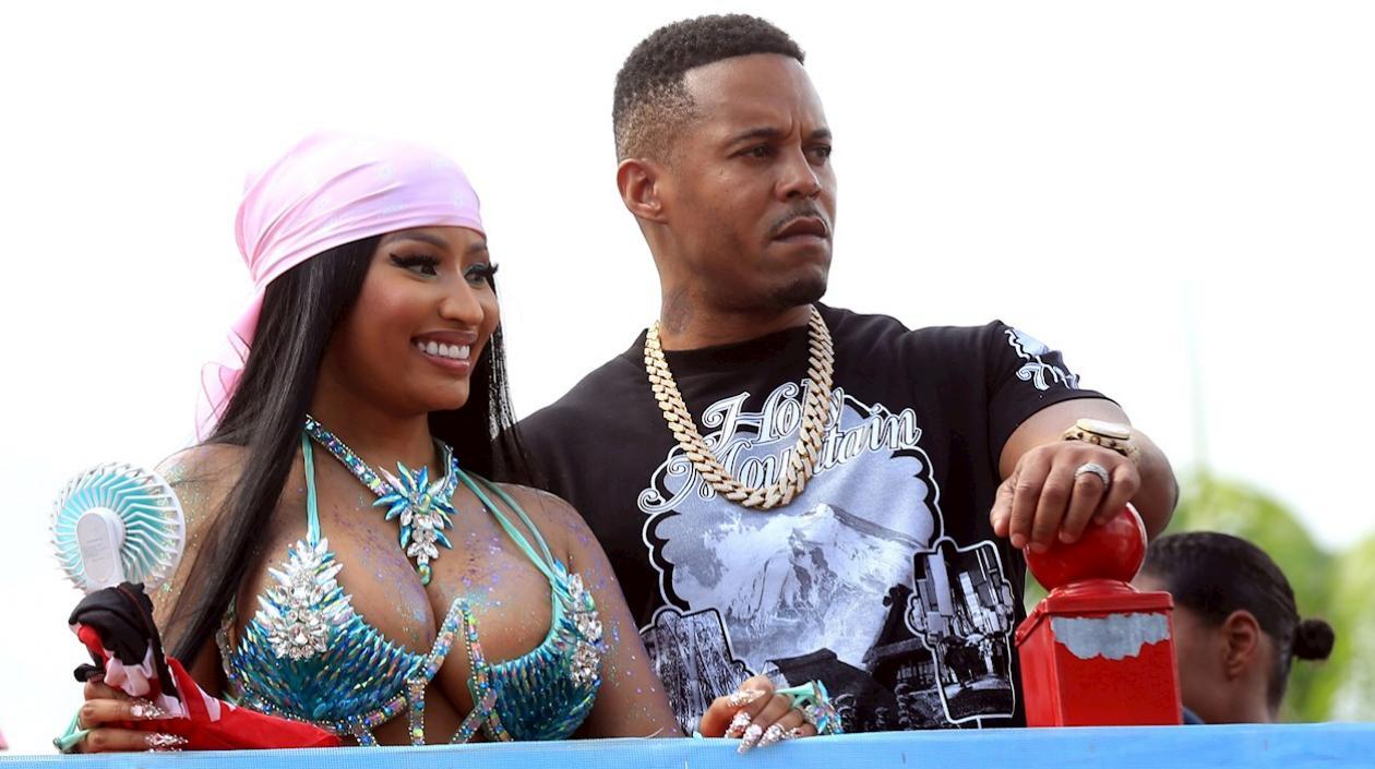 Nicki Minaj y su esposo Kenneth Petty.