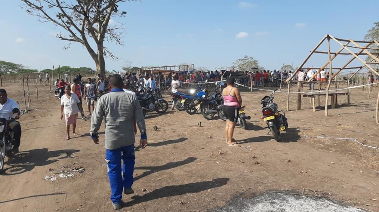 Lugar de los hechos en en la invasión 31 de Enero del municipio de Sabanalarga.