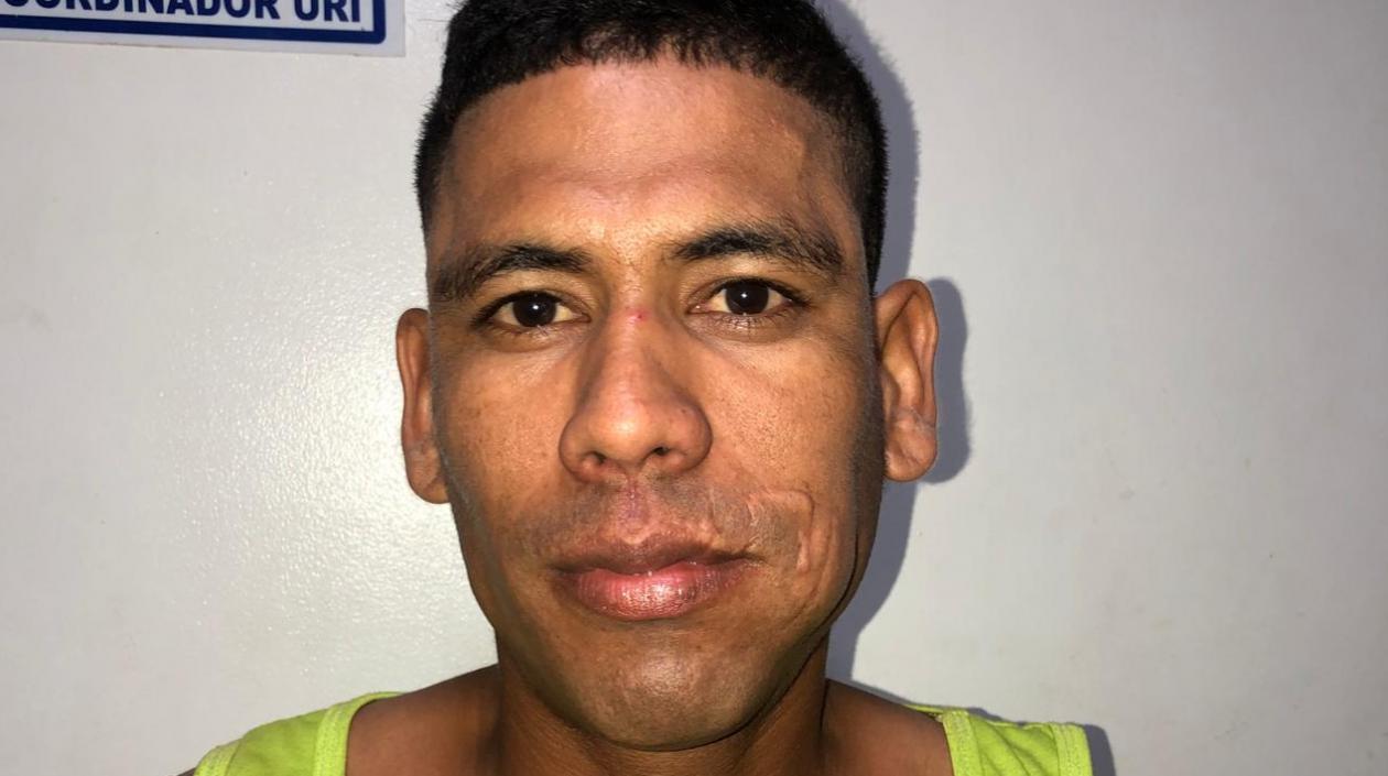 Moisés David Padilla Vanegas, capturado.