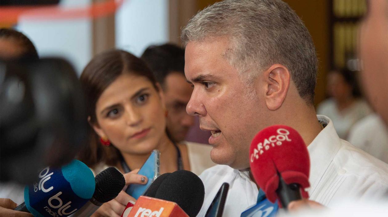 Presidente Duque dijo que no se deben tomar medidas alarmistas.