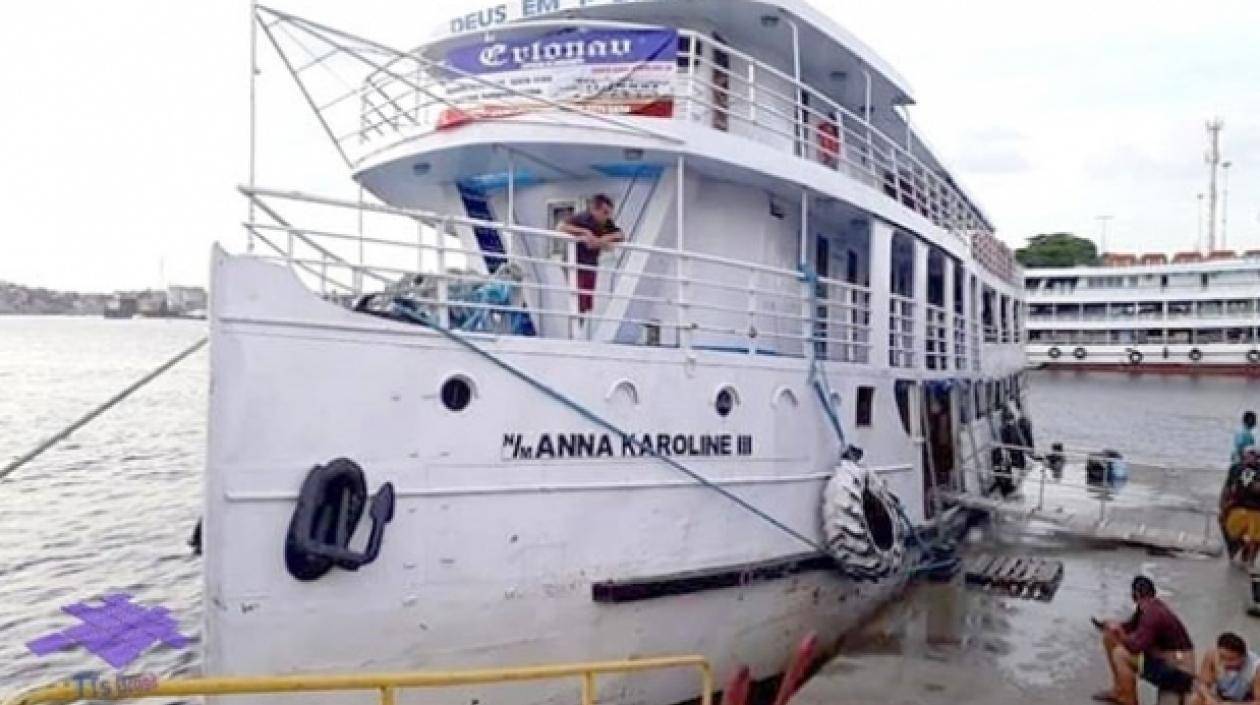 Embarcación donde se movilizaban las víctimas.