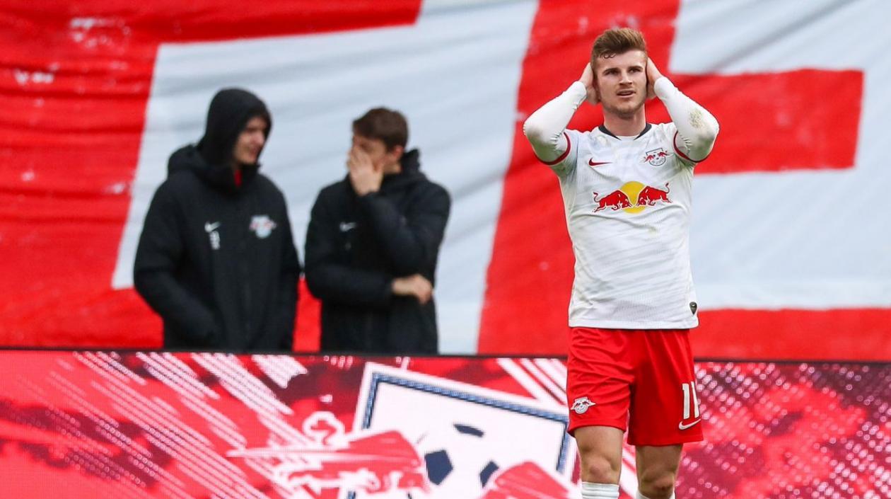 Timo Warner, delantero RB Lepzig. 