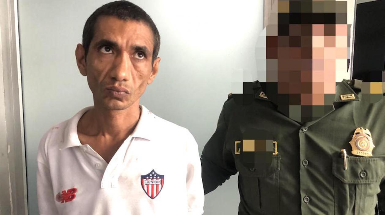 Einer Villalba Anillo, capturado después de haber golpeado a su mamá.