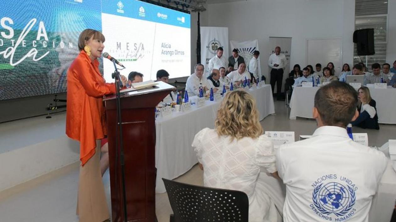 La ministra del Interior, Alicia Arango.