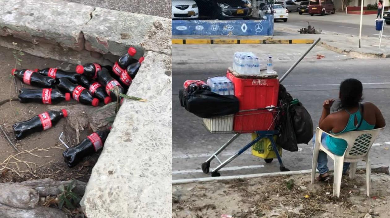 Envases de gaseosas y agua