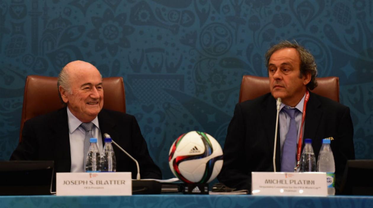 Joseph Blatter y Michel Platini.