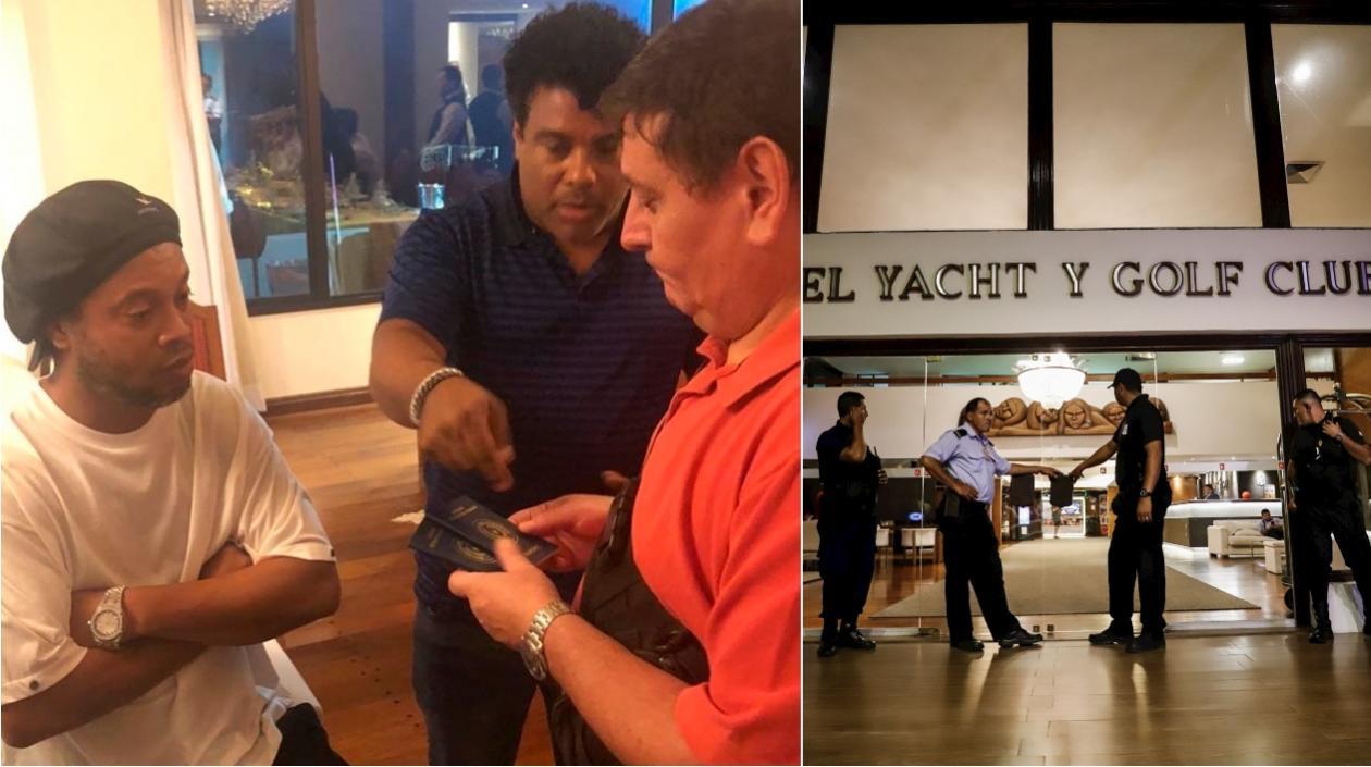  El exjugador del Barcelona y su hermano llegaron la tarde del miércoles al aeropuerto internacional de Asunción y pasaron sin problemas todos los controles.