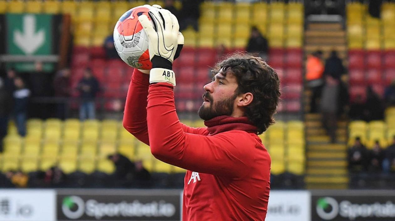 Allison Becker durante un calentamiento. 