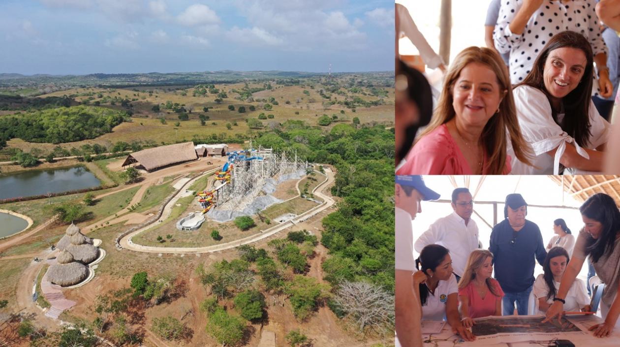 Así avanza el parque Caribe Aventura.