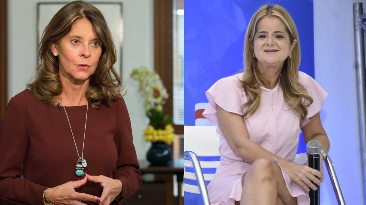 Marta Lucía Ramírez y Elsa Noguera.