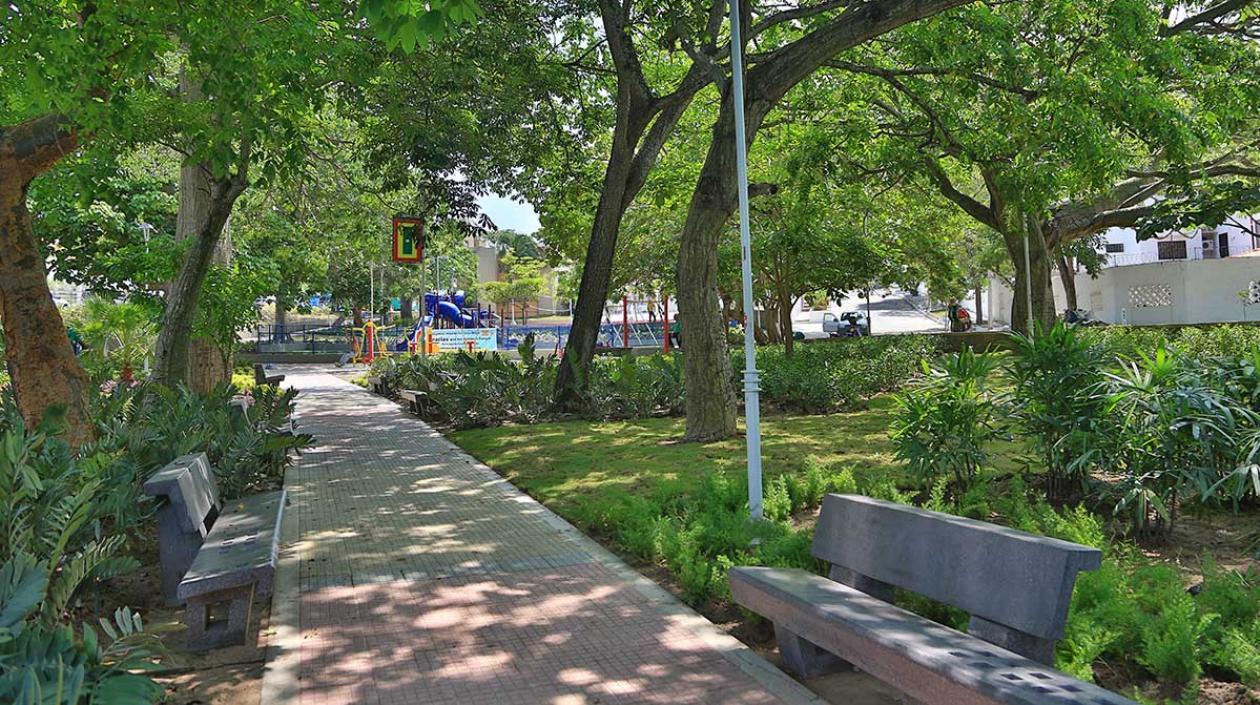 Imagen de uno de los parques en la ciudad.