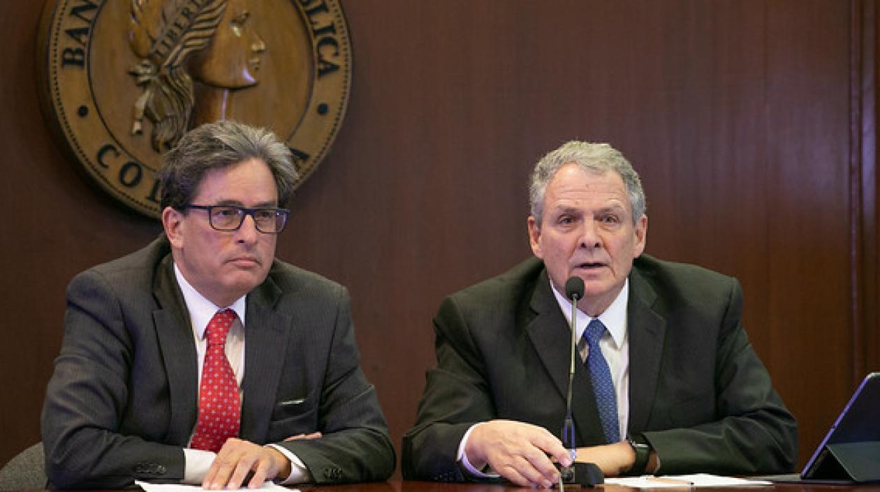 El Ministro de Hacienda y el Gerente del Banco de la República.