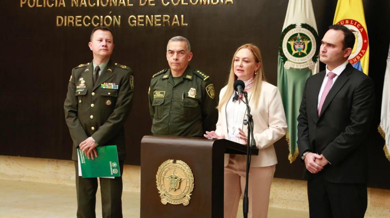 Rueda de prensa sobre los operativos.