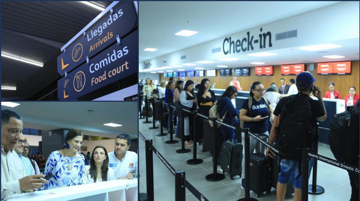 Aeropuerto Ernesto Cortissoz, con nueva zona de Check-in.