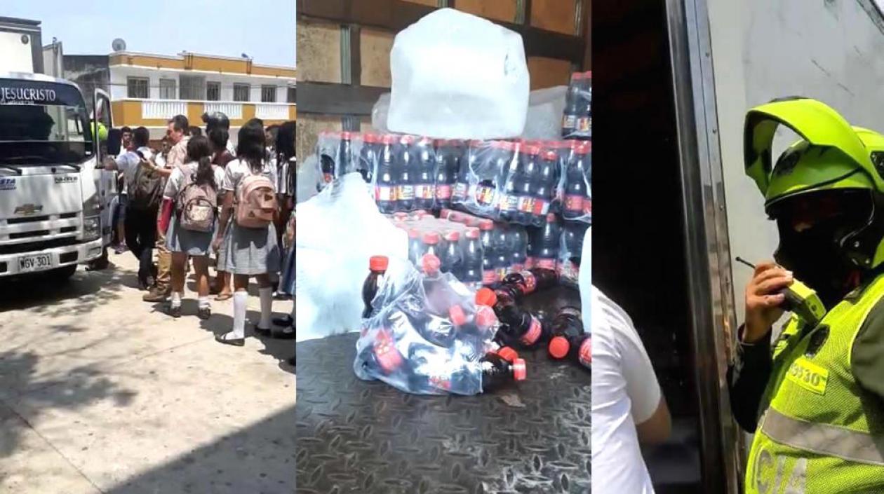 Imágenes del hecho.