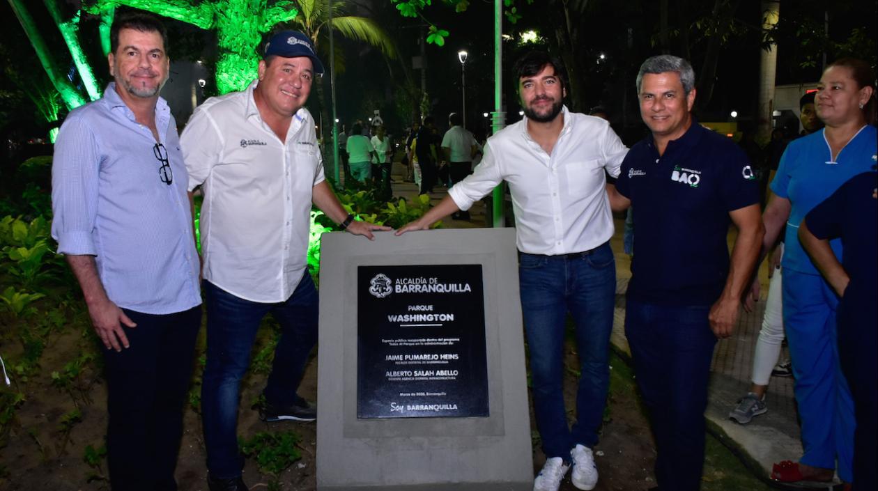 Alcalde Pumarejo en la entrega del Parque Washington.