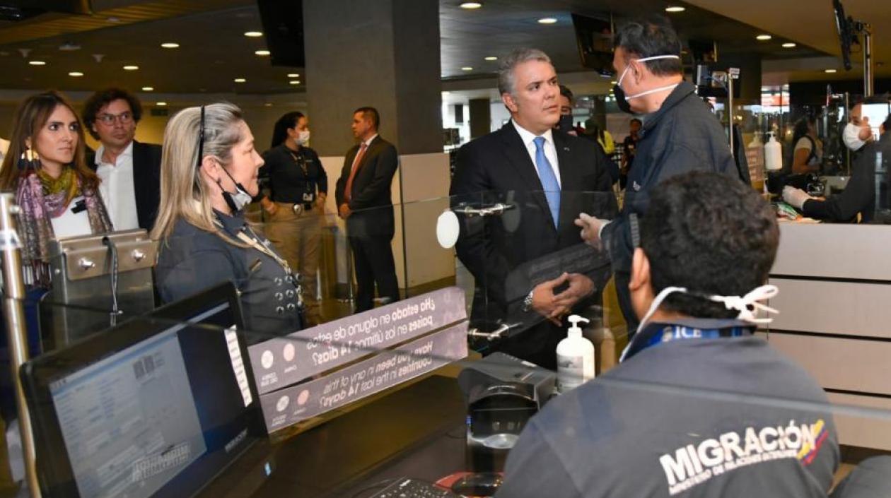 El Presidente Iván Duque en El Dorado