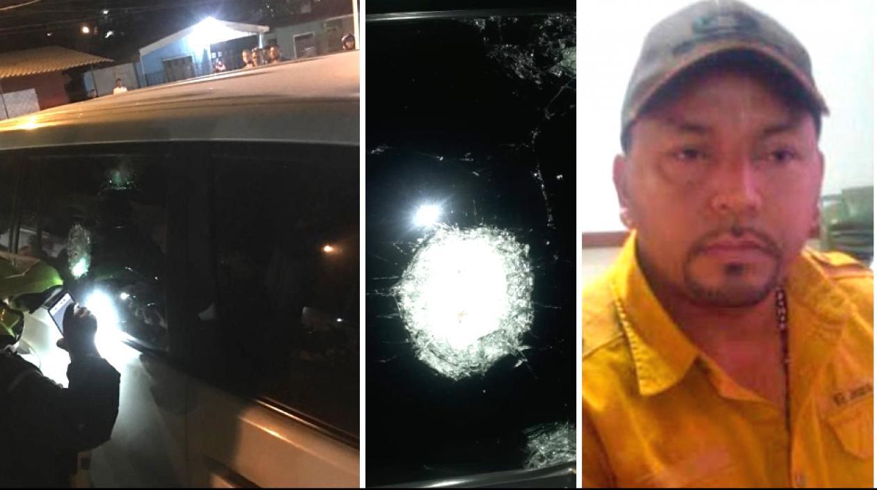 Víctima del atentado a bala en Santa Marta. 