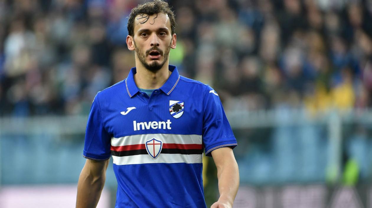 Manolo Gabbiadini, jugador de la Sampdoria. 