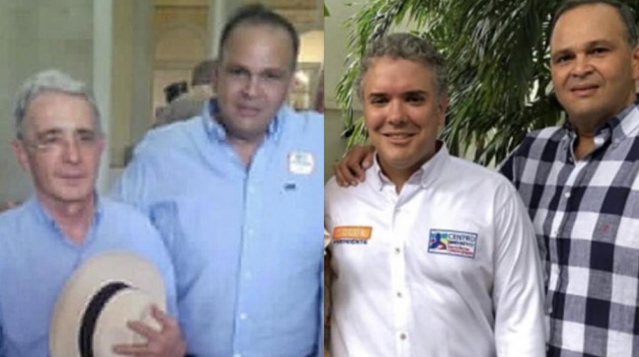 Álvaro Uribe, Iván Duque y 'Ñeñe' Hernández.