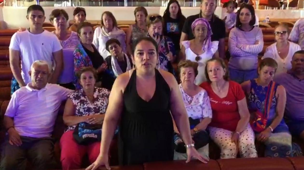 Colombianos a bordo del crucero Monarch