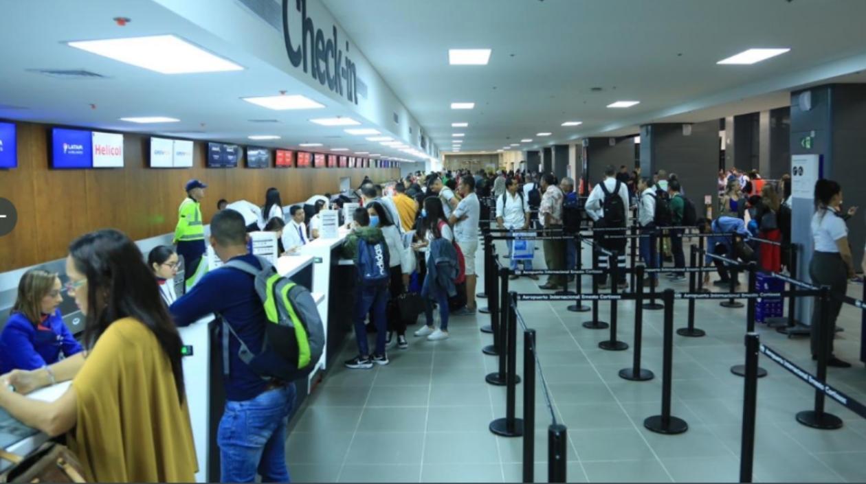 Zona de Chekc-in en el aeropuerto.