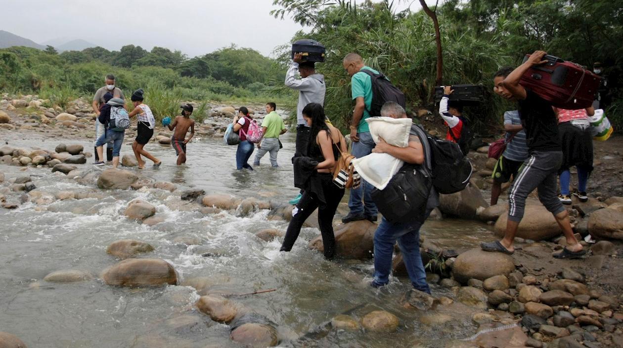 Así se ve la situación en los pasos ilegales.