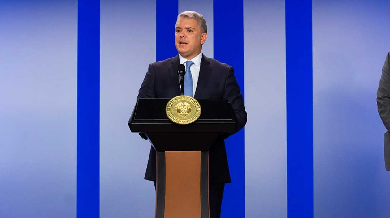 El Presidente de la República, Iván Duque.