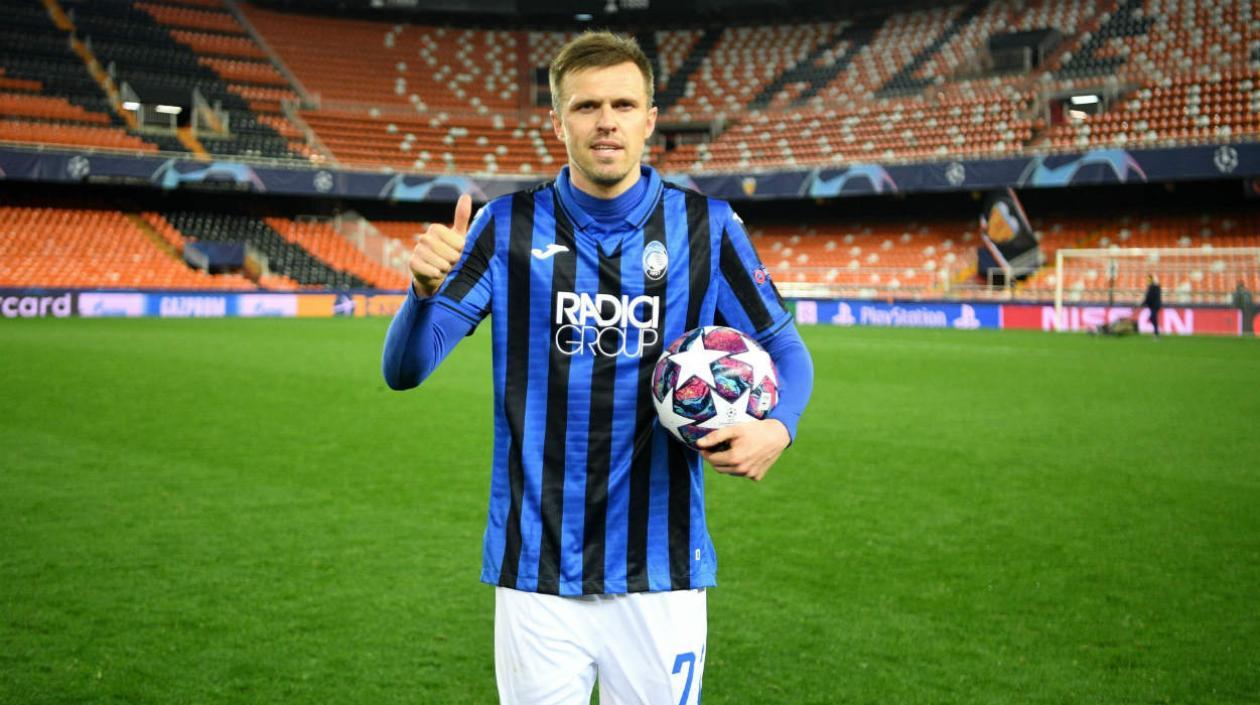 El esloveno Josip Ilicic, delantero del Atalanta.