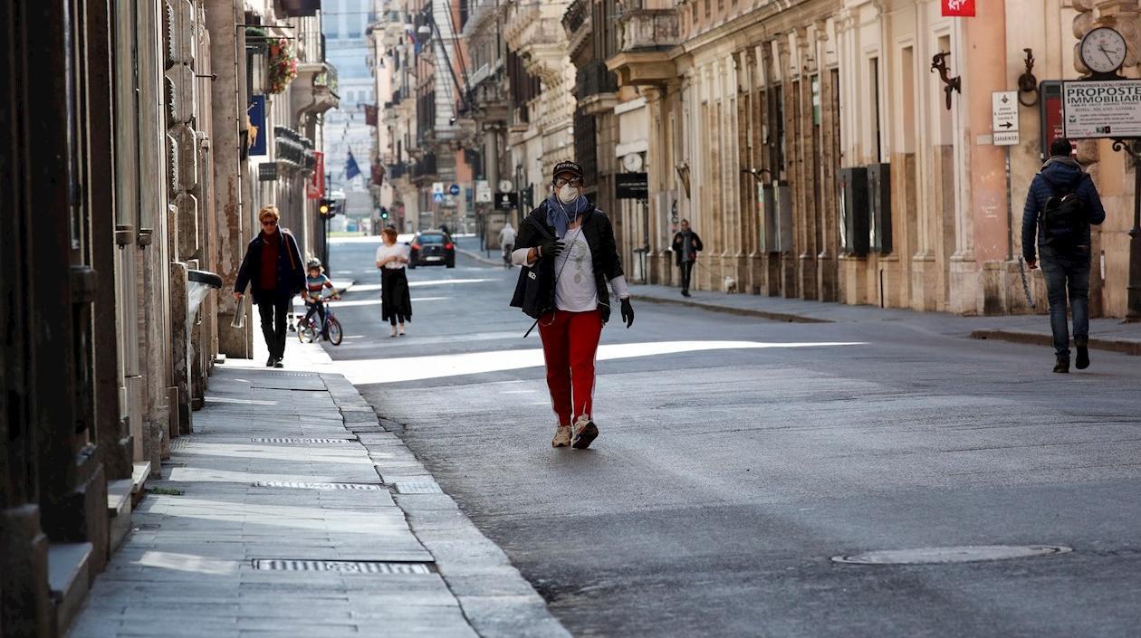 Así está Roma, capital de Italia.