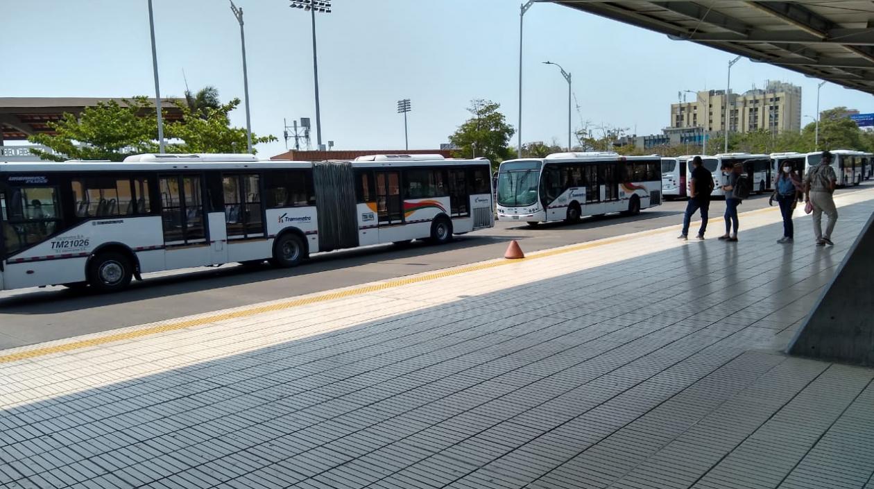 Así luce la estación Joe Arroyo de Transmetro.