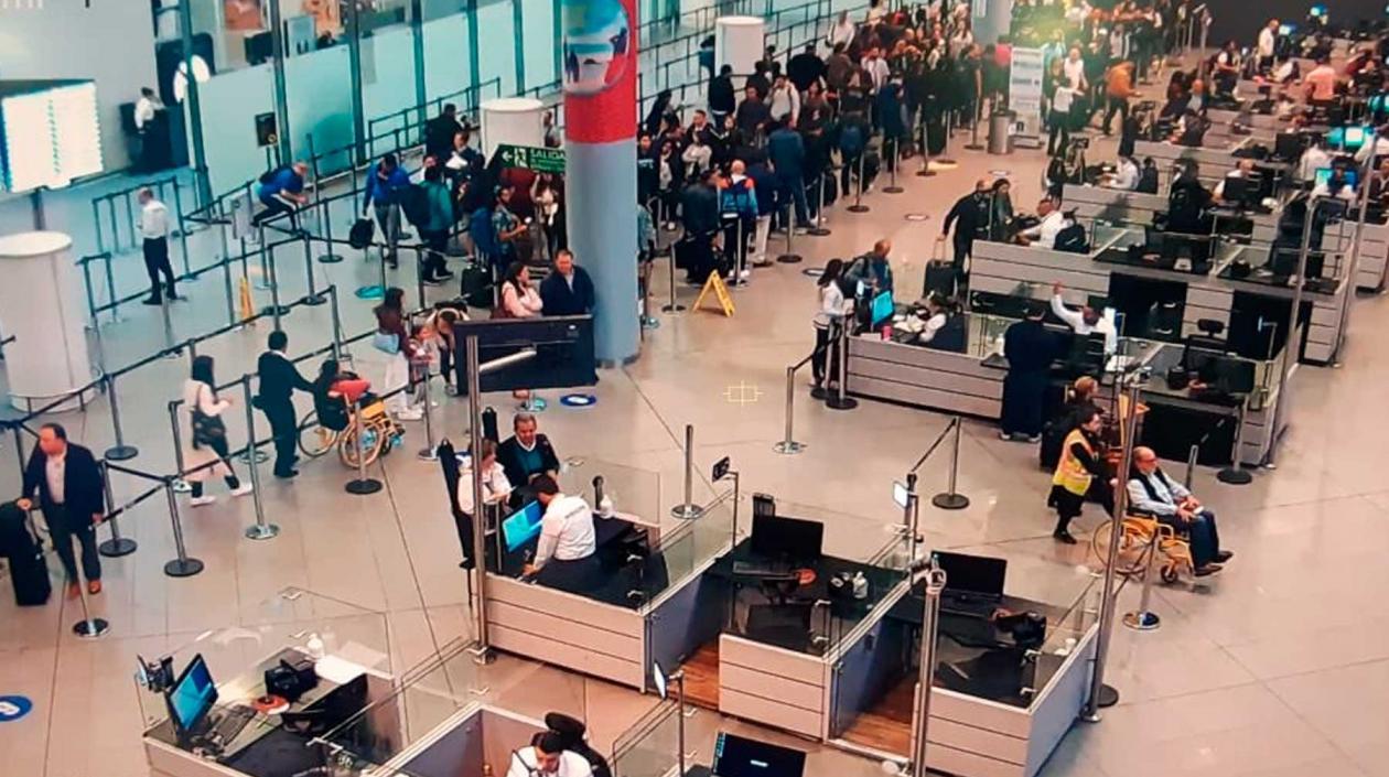 Vista del aeropuerto El Dorado.