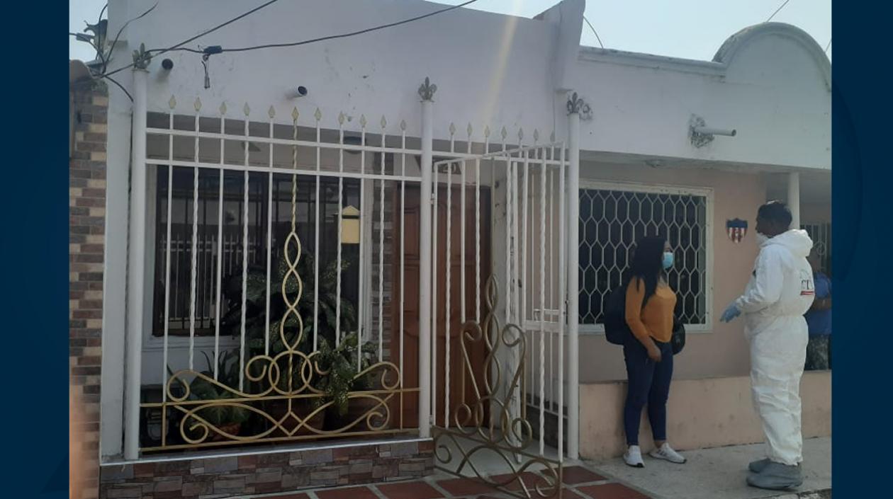 En esta vivienda fue encontrada la mujer en Simón Bolívar.