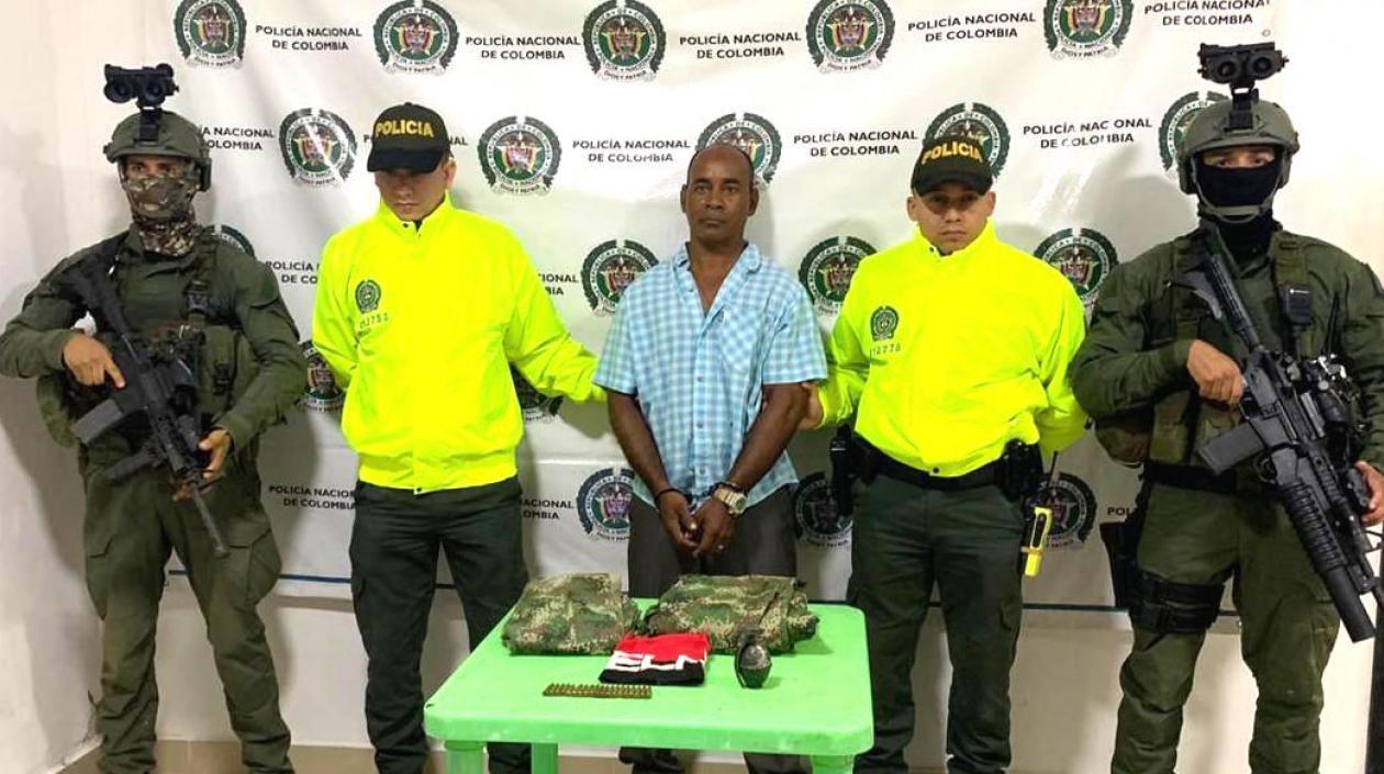 Alias 'Tomasito', tras ser capturado.