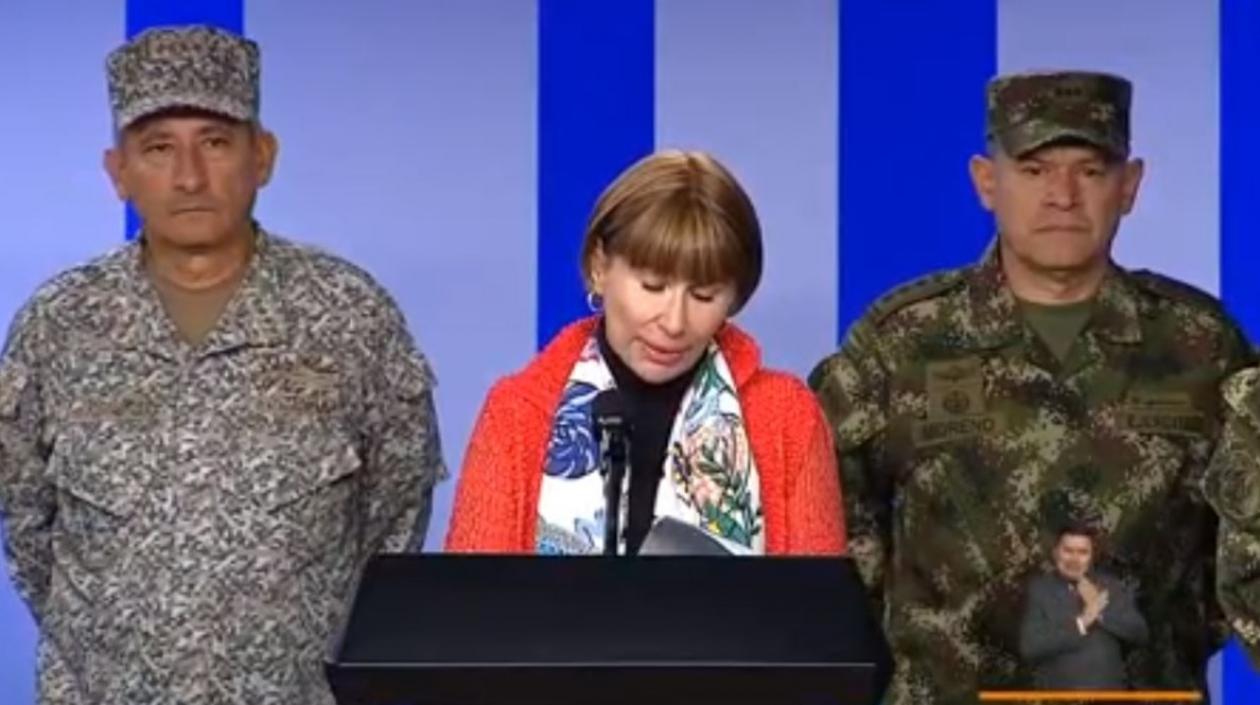 La ministra del Interior, Alicia Arango.