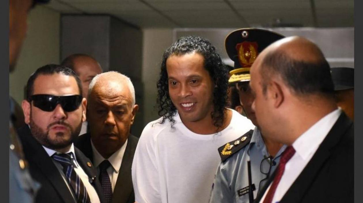 Ronaldinho, exjugador brasileño. 