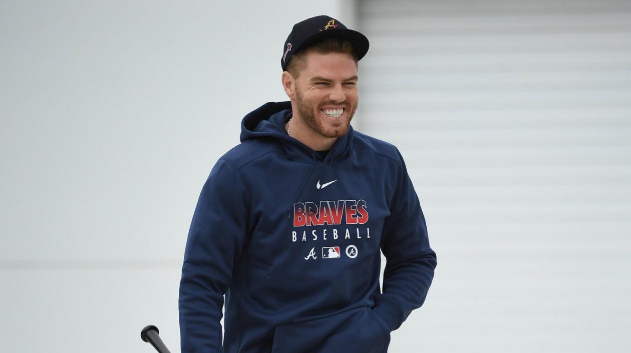 Freddie Freeman, jugador de los Bravos. 
