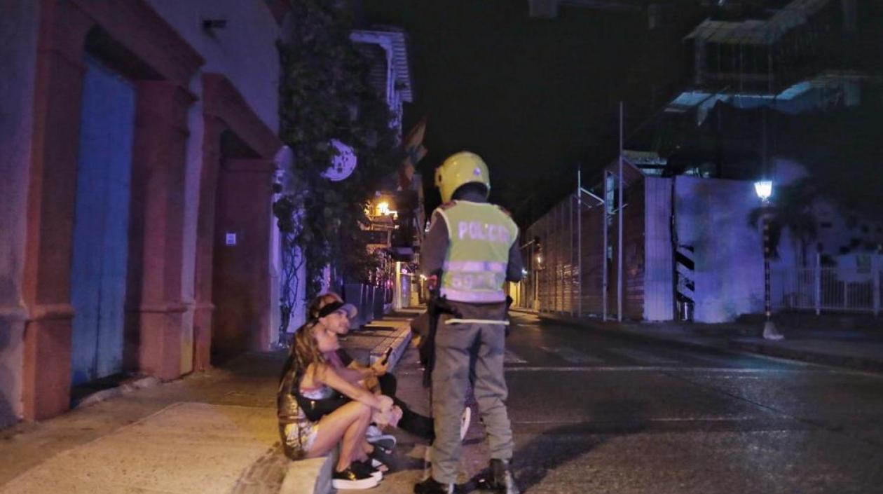 Toque de queda en Cartagena.