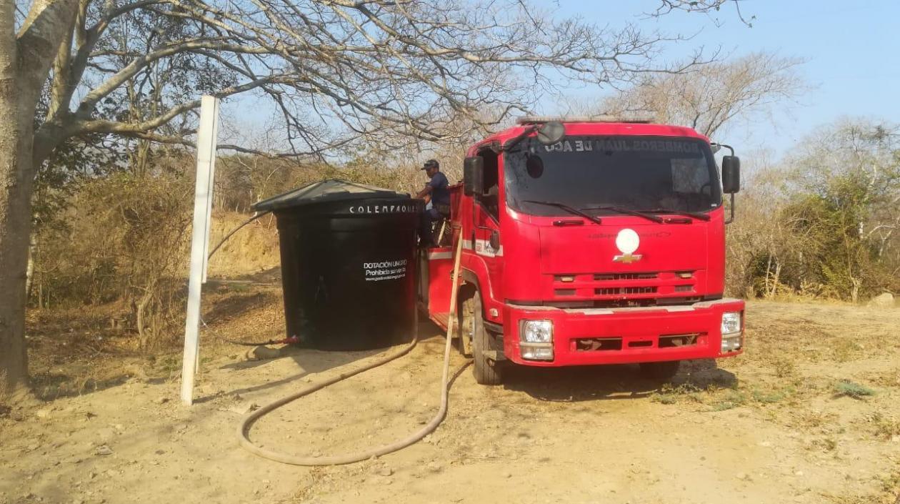 La distribución del agua.